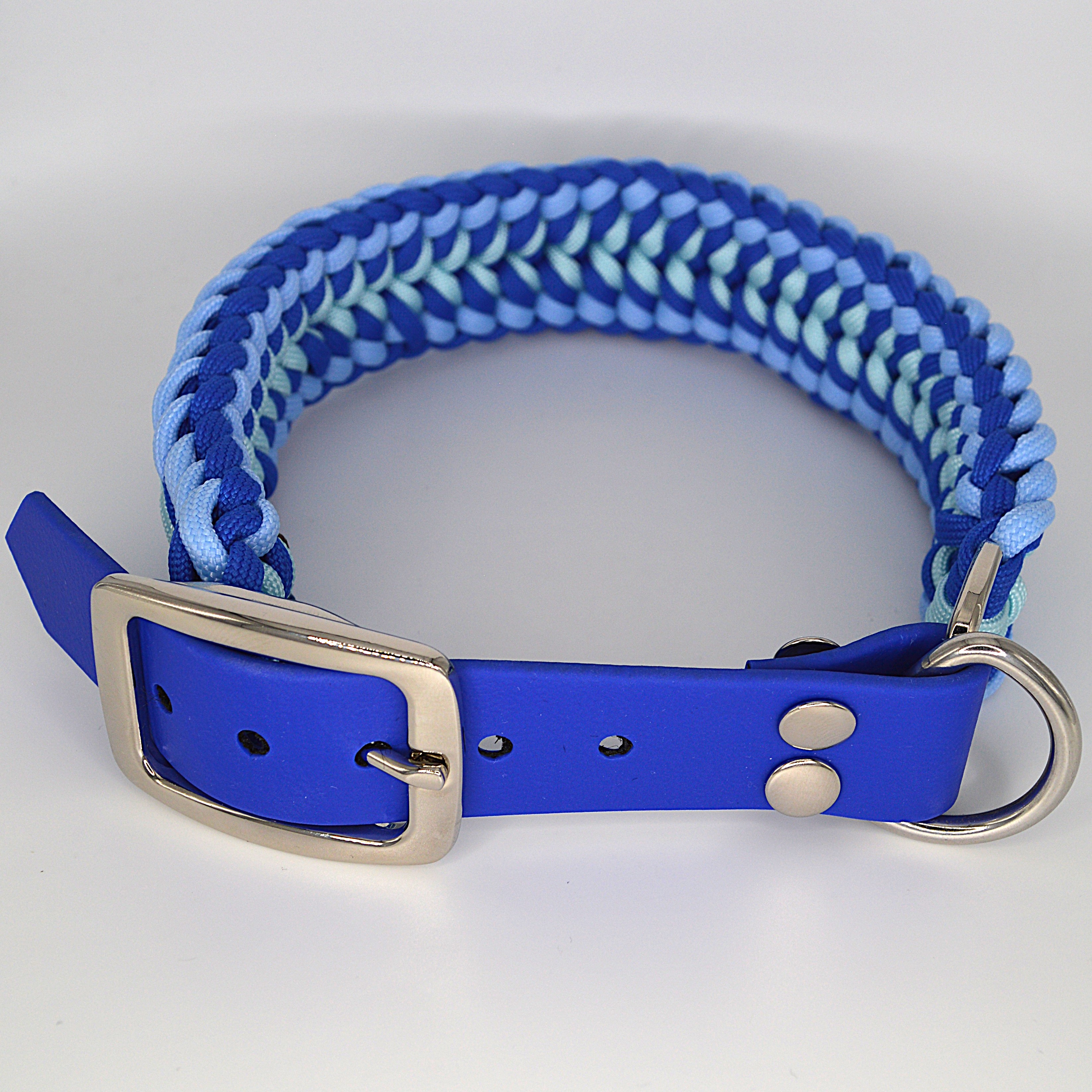 individuelles Paracord-Halsband im Muster: Alpenglühen