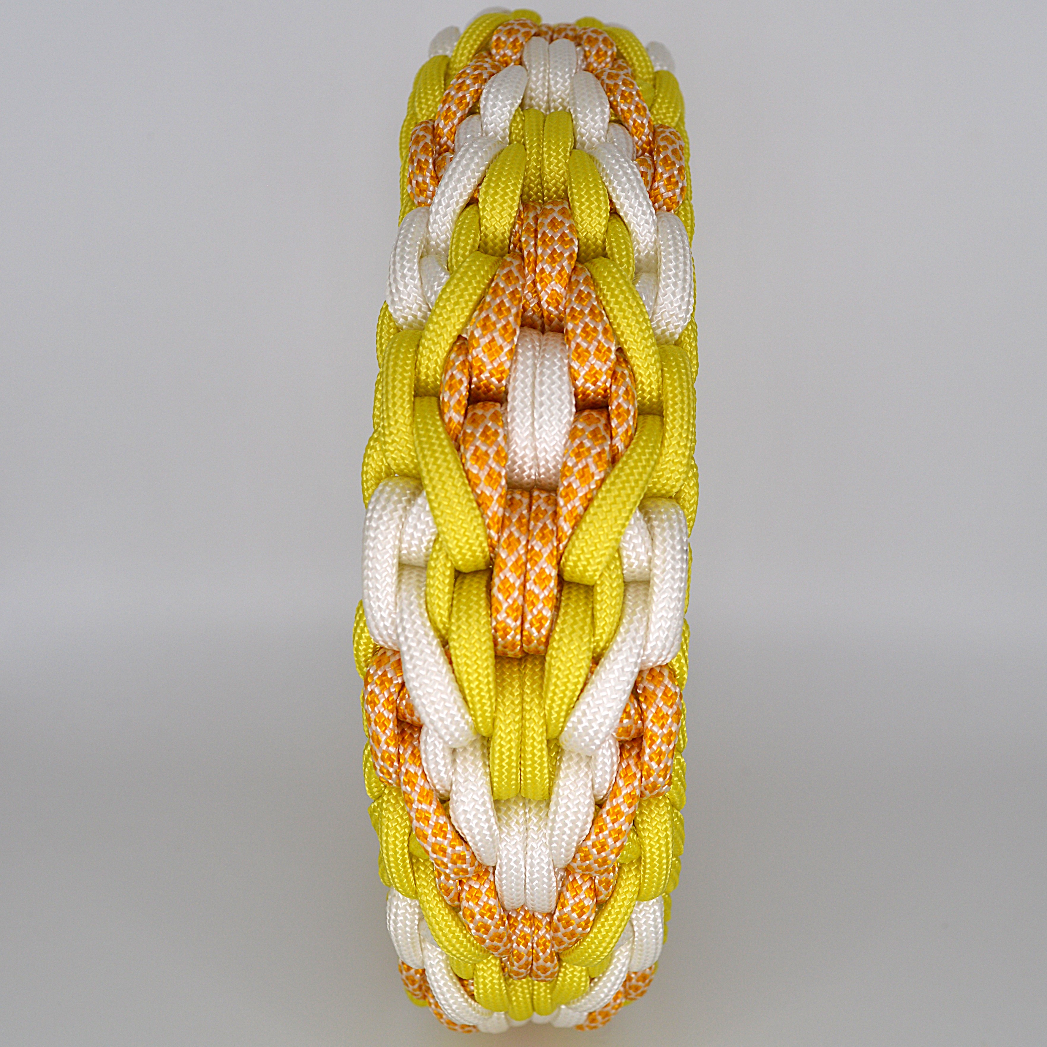 Paracord Hundehalsband Confusion in Gelb