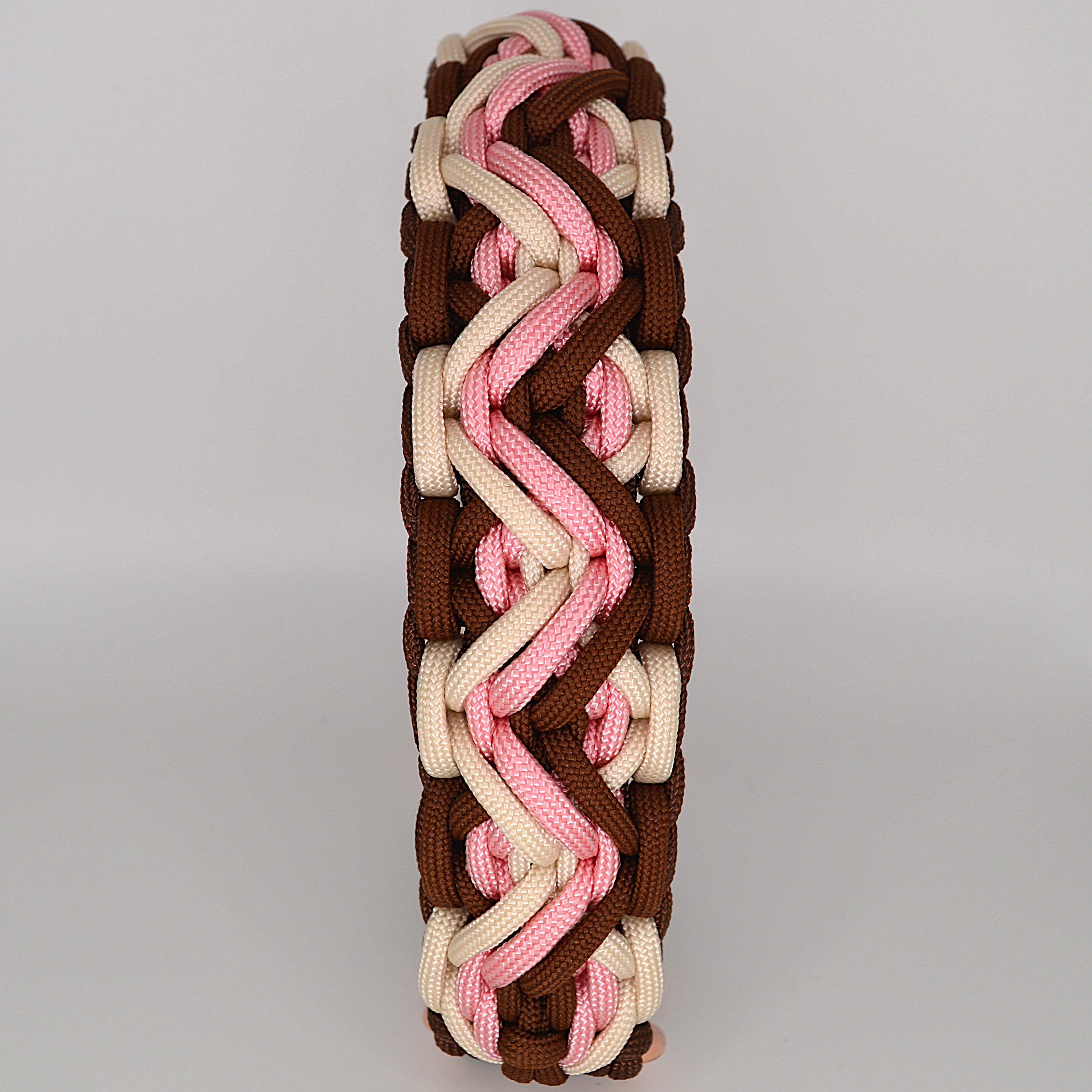 Handgemachtes Paracord Hundehalsband Mystic Wutz in Cream