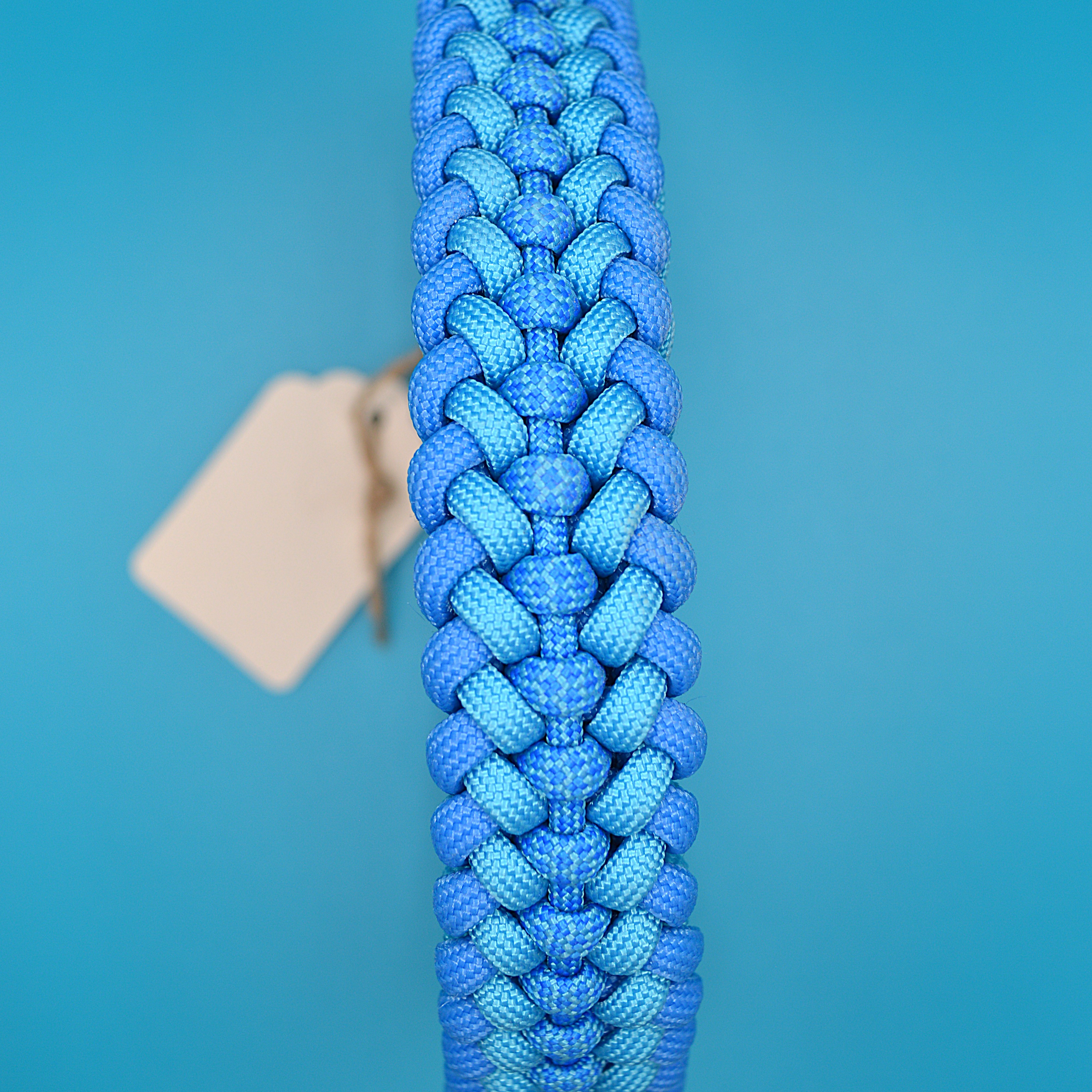 Handgemachtes Paracord Hundehalsband Sanctified Covenant Blaue Farbvariante