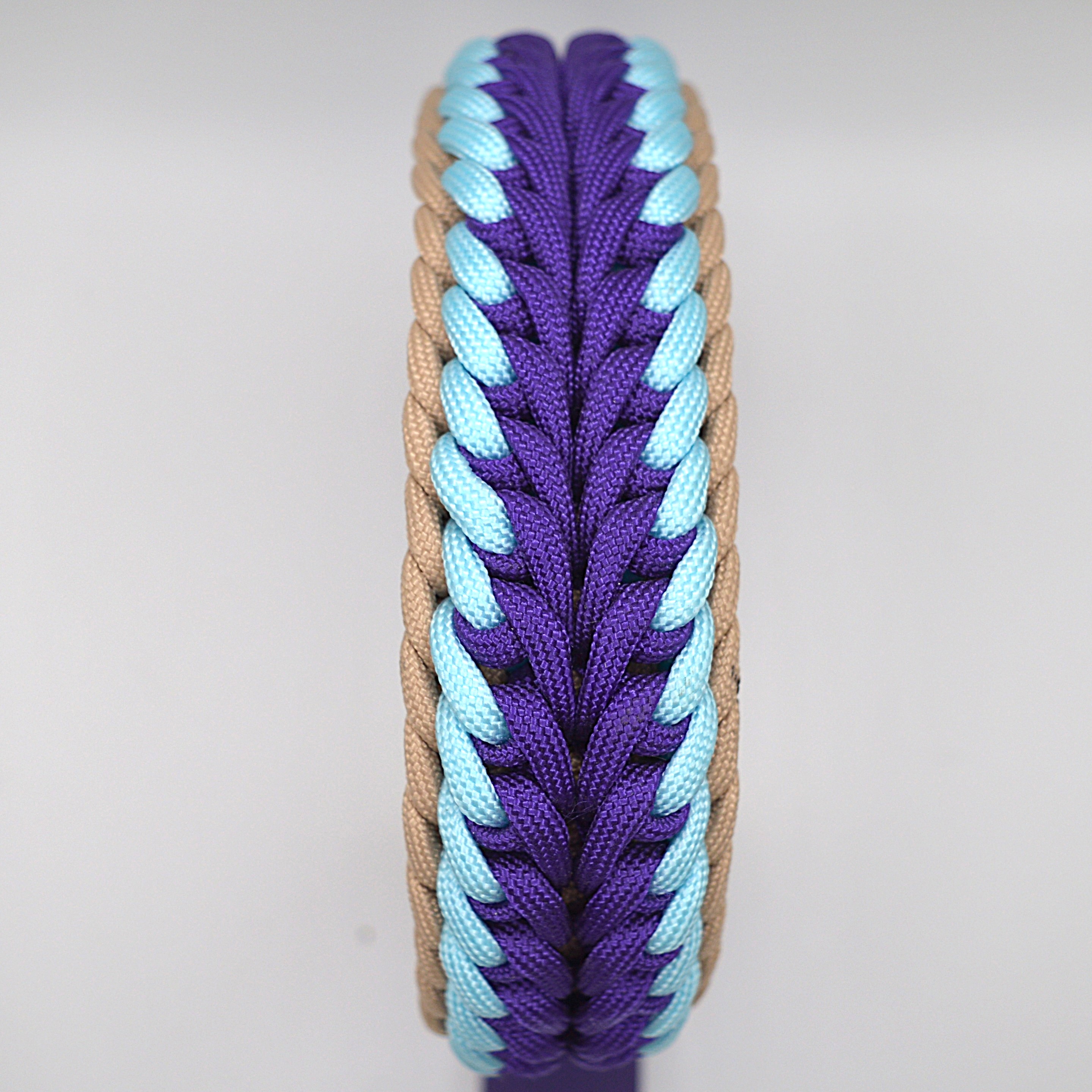 Hundehalsband handgemacht aus Paracord Swirl